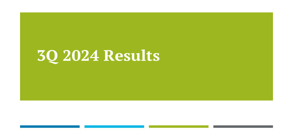 Announcement of 3Q 2024 results presentation