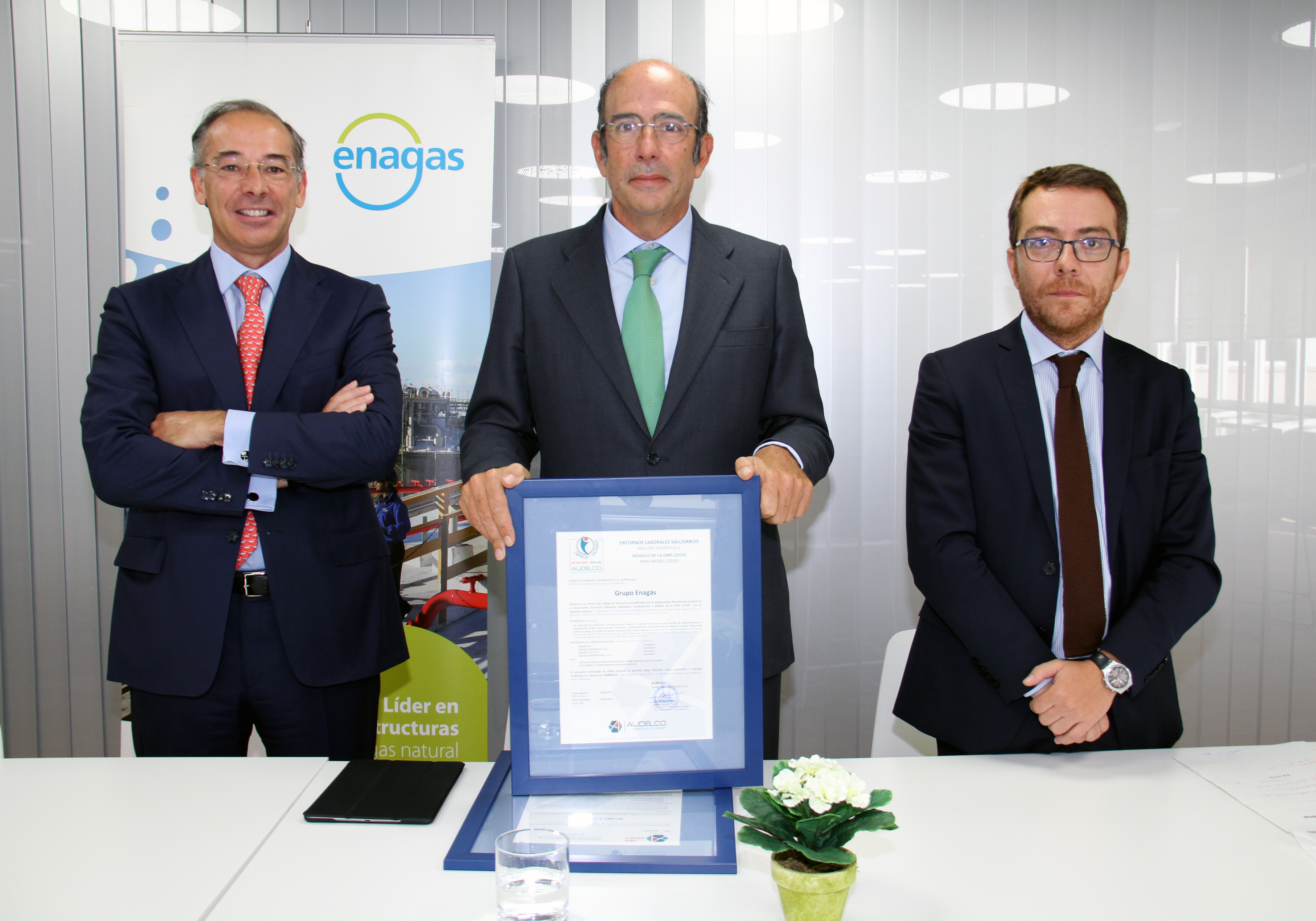 Recepción de Enagás de la Certificación de Empresa Saludable