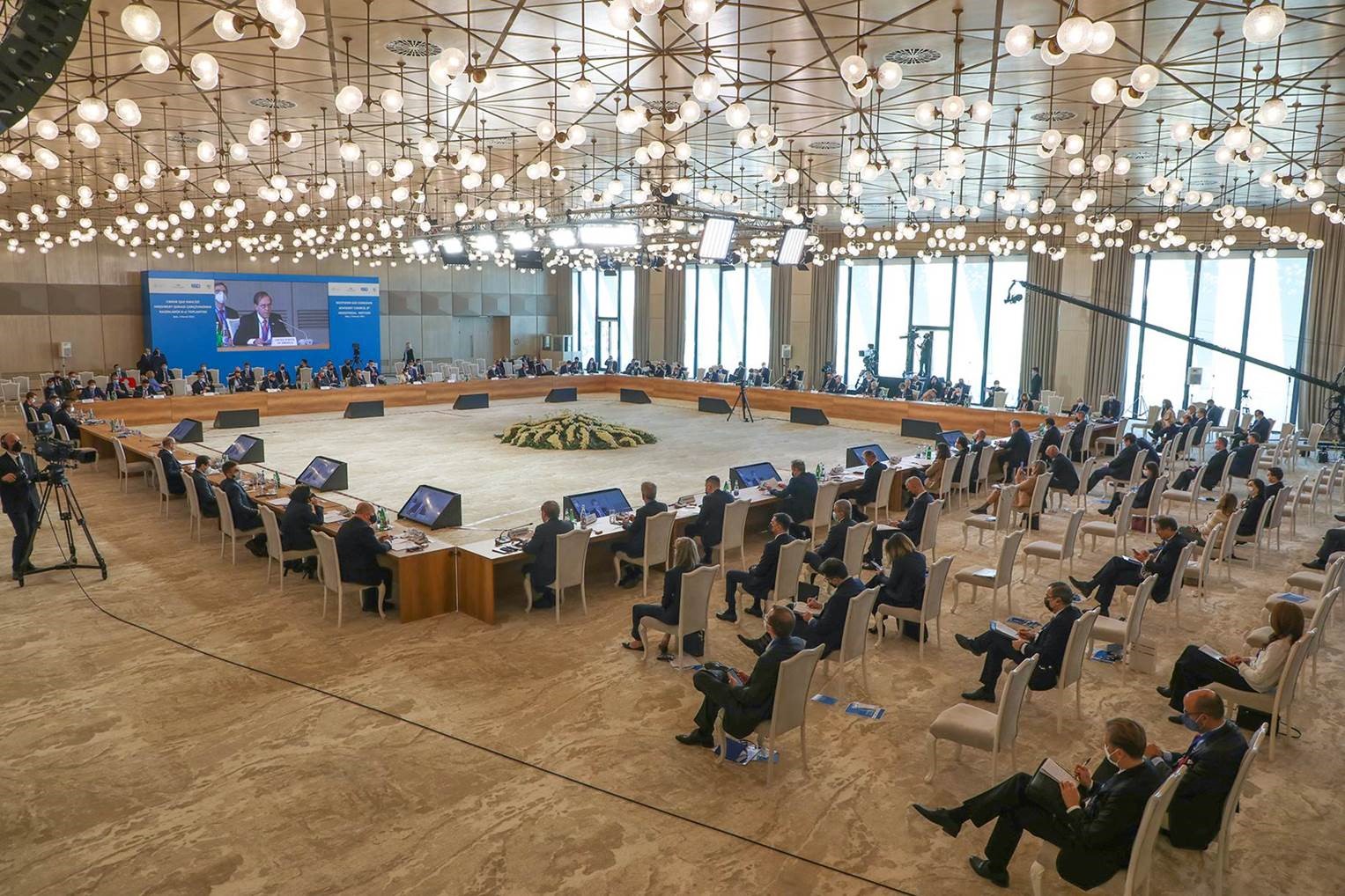 Representantes de empresas durante un congreso