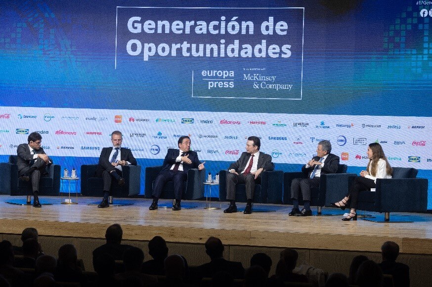 CEO de Enagás durante su intervención en un evento